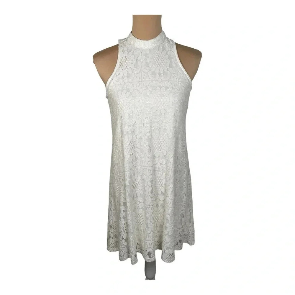 Speechless White Lace Dress Medium NWT - Picture 2 of 6